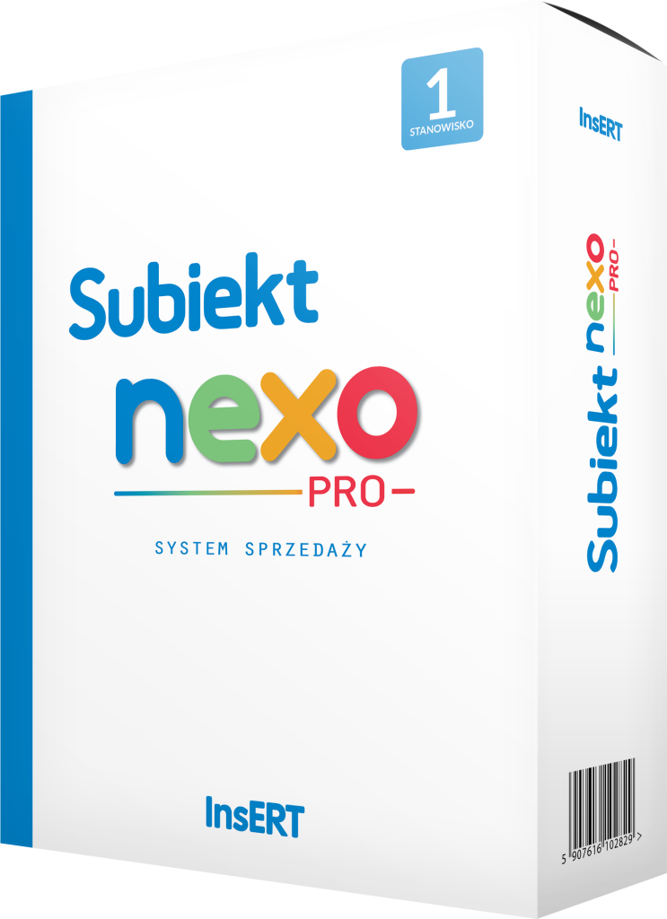 Opakowanie programu InsERT Subiekt nexo PRO.