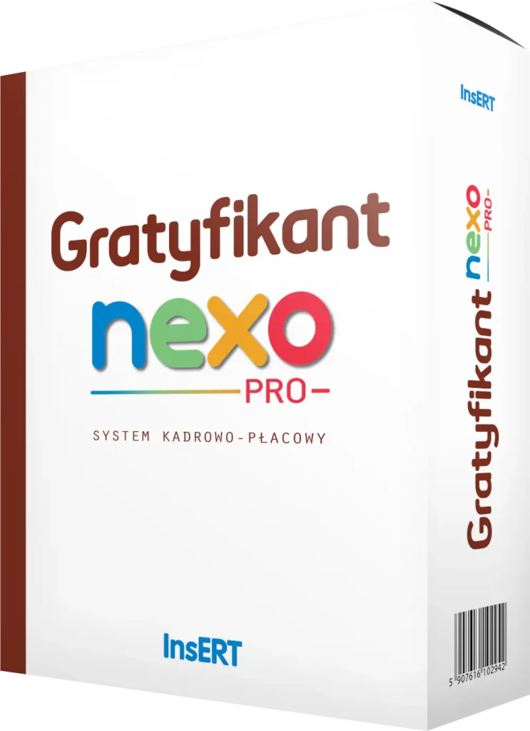 Opakowanie programu InsERT Gratyfikant nexo PRO.